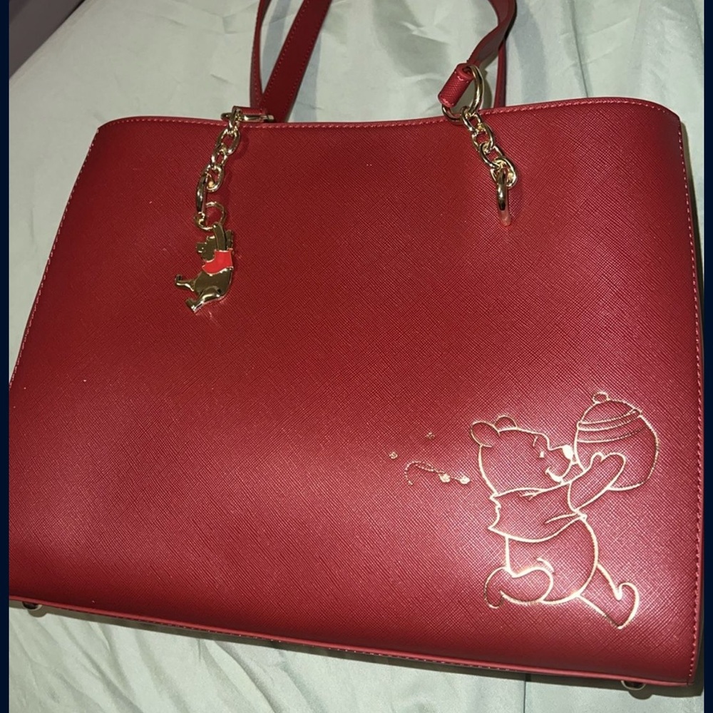 Red Winnie the Pooh Tote Bag